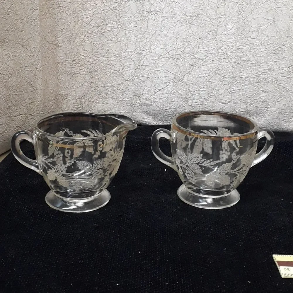 Vintage Bartlett Collins ‎ sugar creamer set